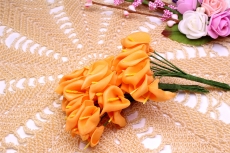 Foamblumen Calla orange (12 Stck)