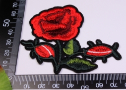 Applikation Rose (1 Stck)