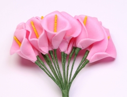 Foamblumen Calla rosa (12 Stck)