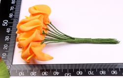 Foamblumen Calla orange (12 Stck)