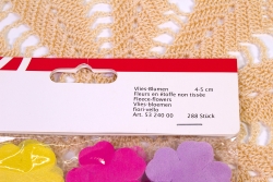 Streuteile Vlies Blumen (288 Stck)